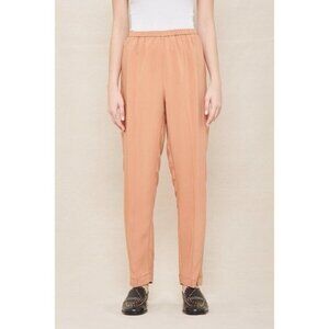 FORTE FORTE‎ Women's Pants Size 0 Trousers ITALY🇮🇹MADE Pull On Cotton Beige